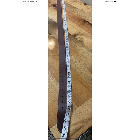 Columbia Men's Size XL 42-44 Single Loop Brown Belt Casual 1.5" Width 7 Holes - Picture 8 of 9